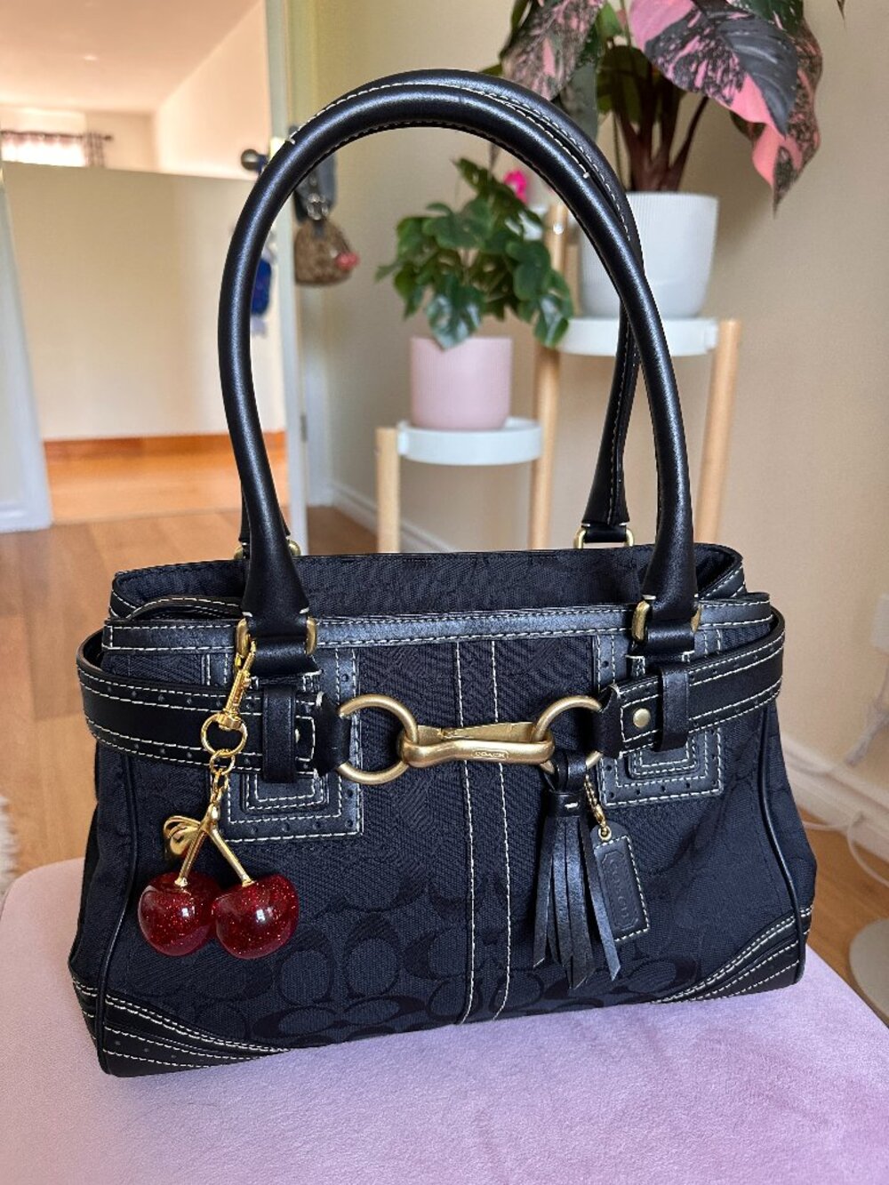 🖤🍒 Coach Hampton Y2K Vintage Shoulder Bag Satchel 10507 Hamptons